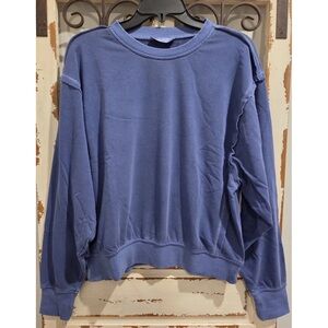 Sweatshirt by zenana -S periwinkle- super soft - like new